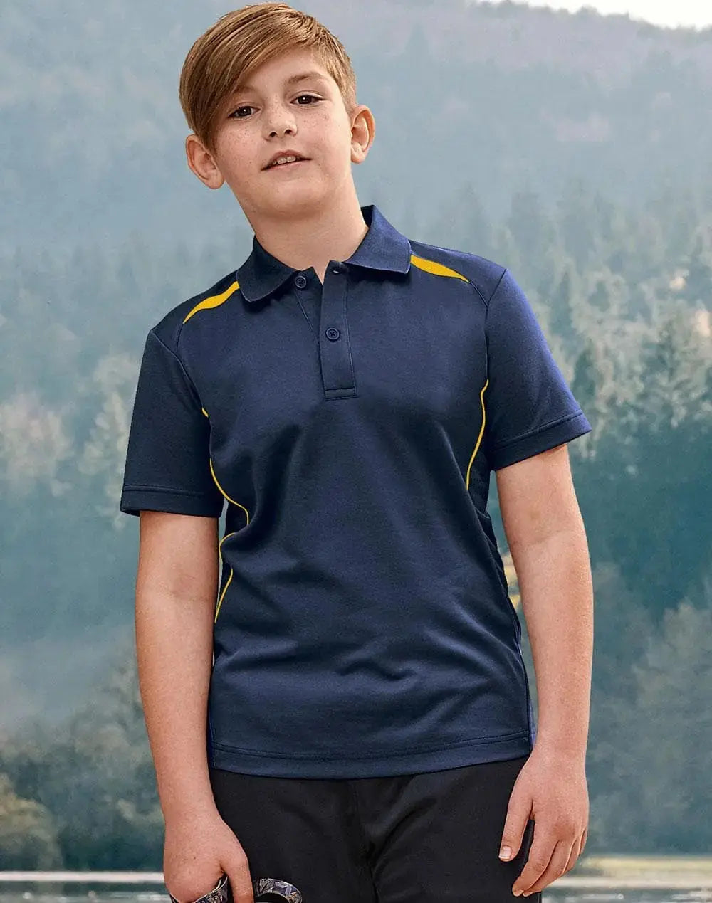 Winning Spirit Kid's Sustainable Poly/Cotton Polo Shirt PS93K Metro Workwear.